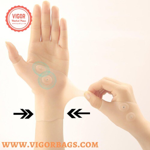 Magnetic Therapy Wrist Thumb Support Silicone Gel Arthritis Corrector Gloves