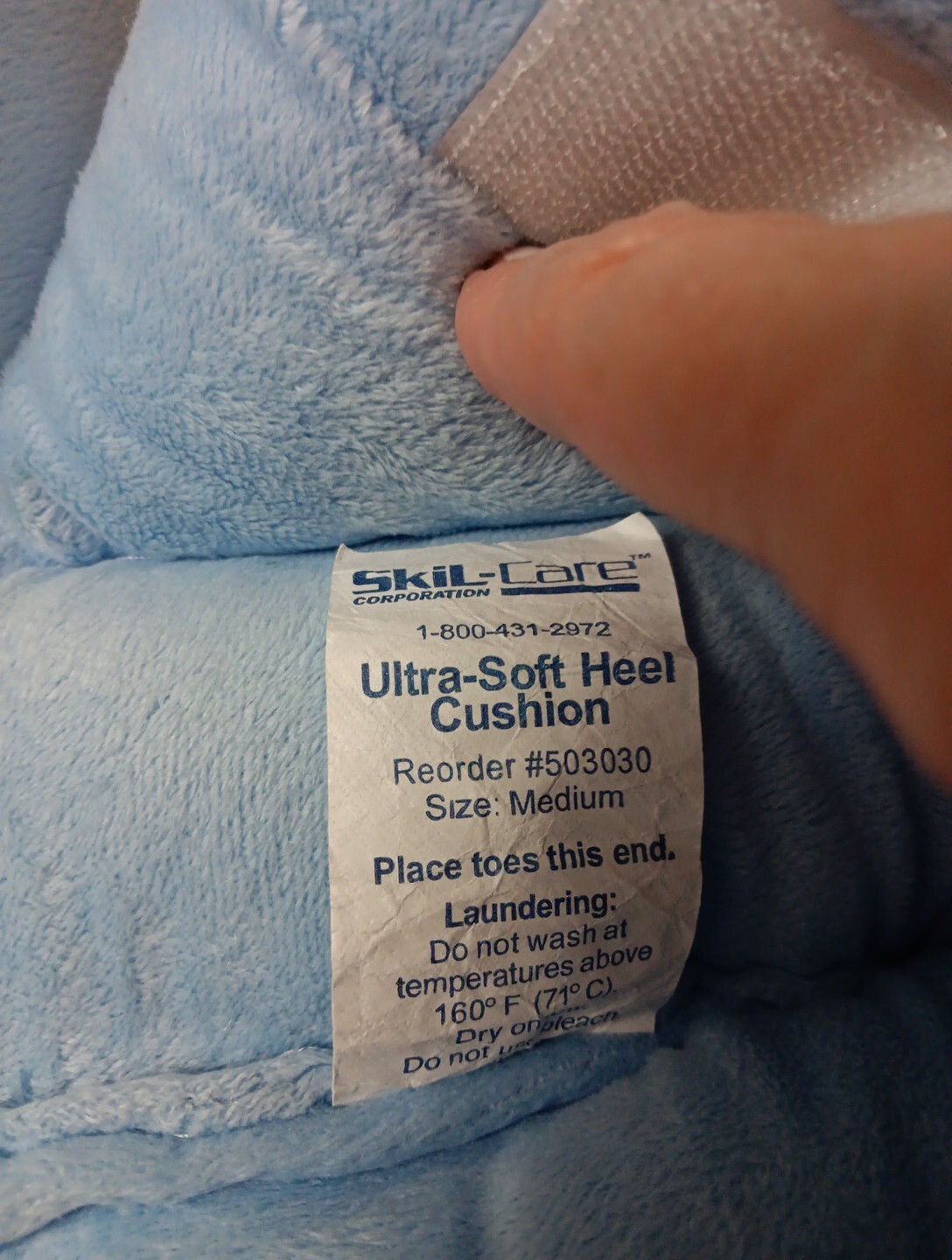 SKIL-Care Foam Velvet Heel Protector Boots Med. Ultra Soft