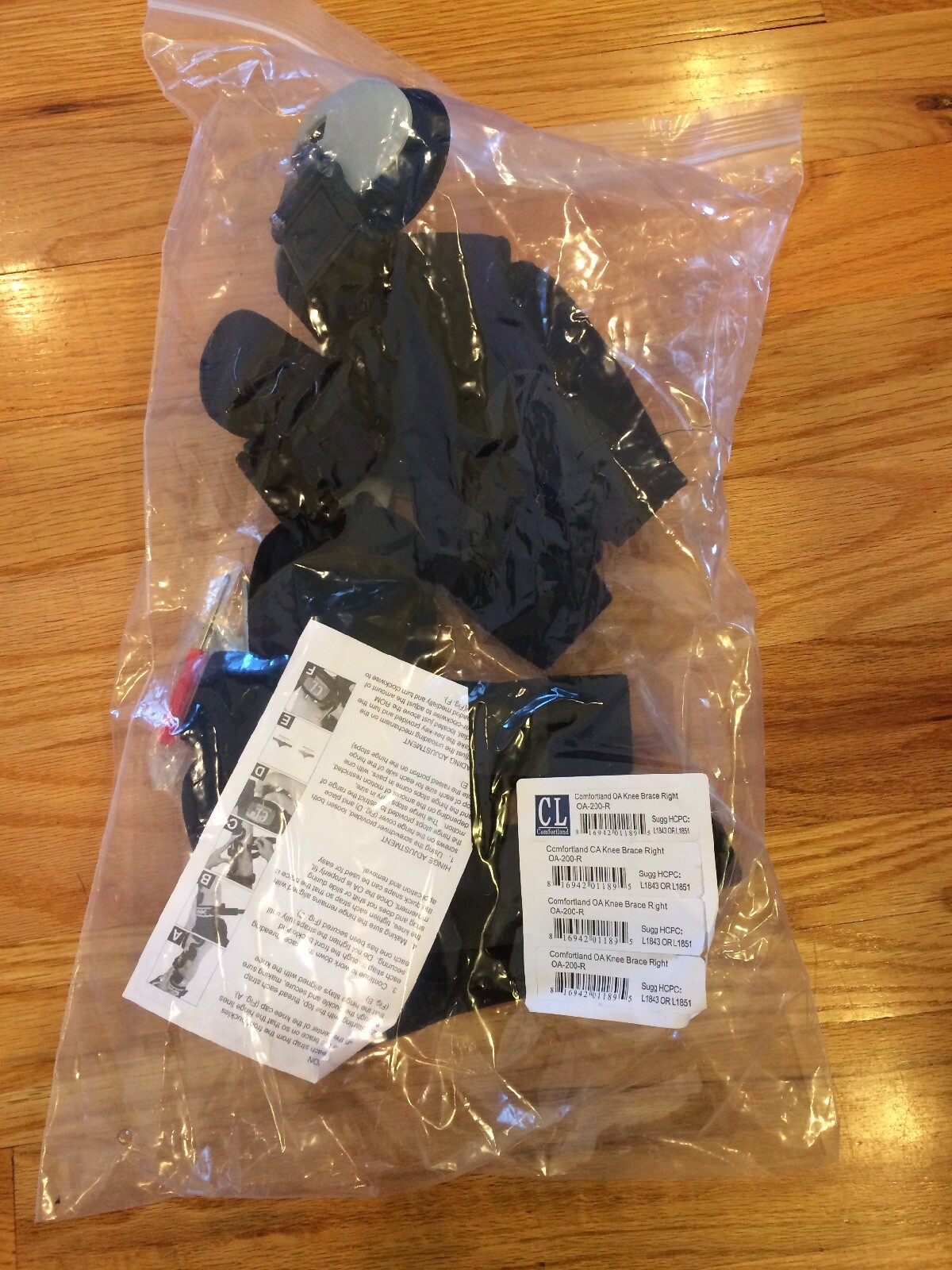 Comfortland OA-200-R Right Knee Brace Bag Universal FITS ALL NEW Knee Support