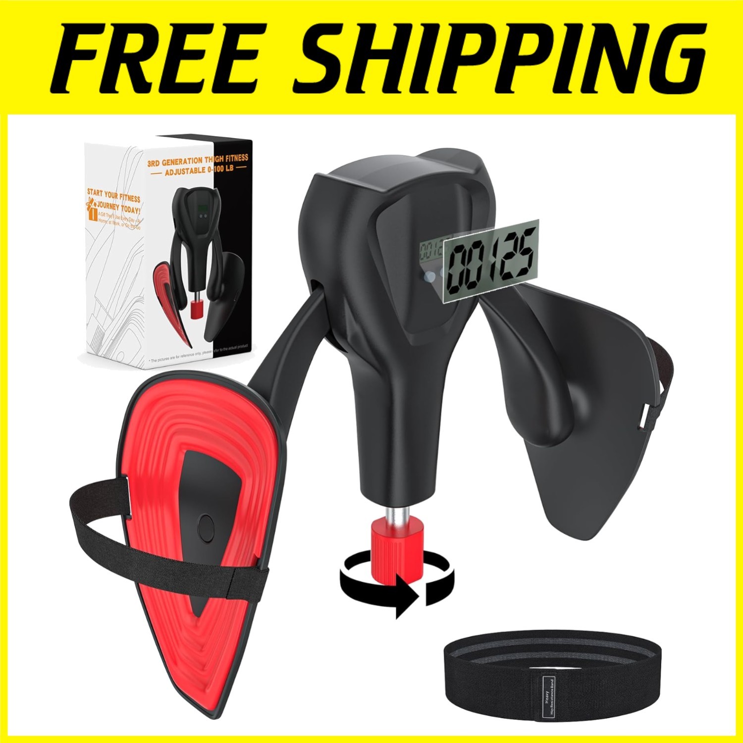 3rd Gen Thigh Exerciser 100 lbs Resistance Bands/`