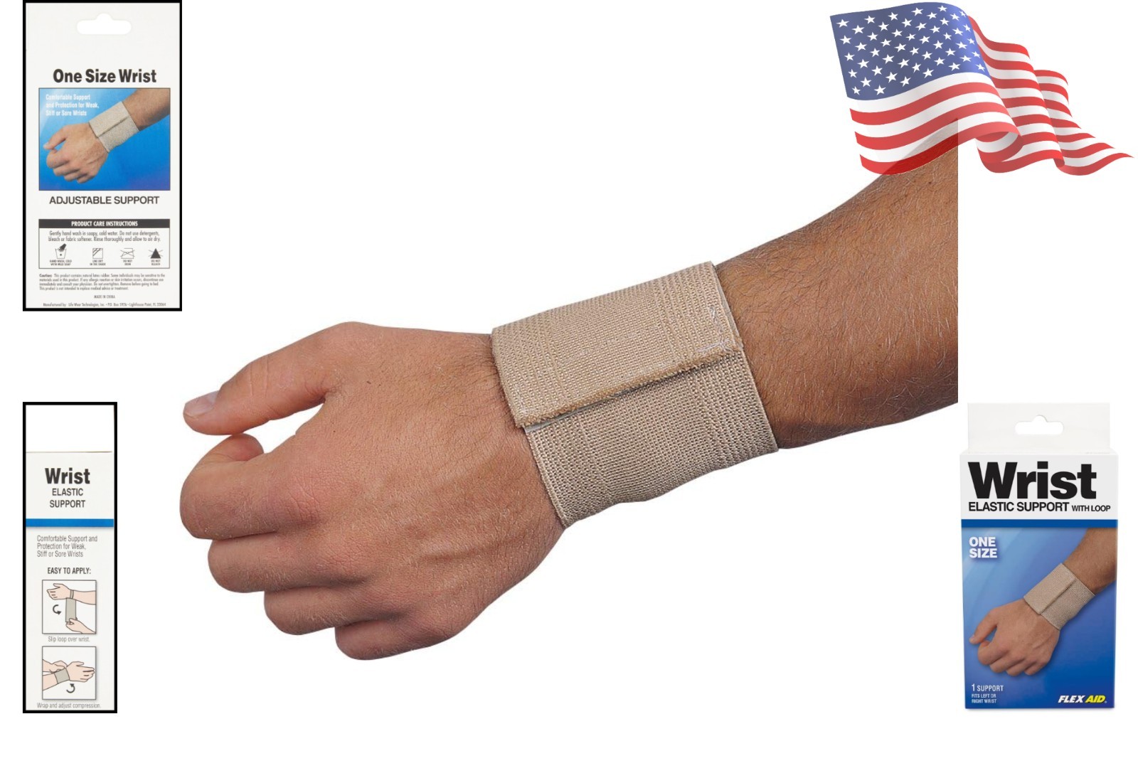 Adjustable Wrist Brace with Loop for Comfort and Support – Ideal for Exercise