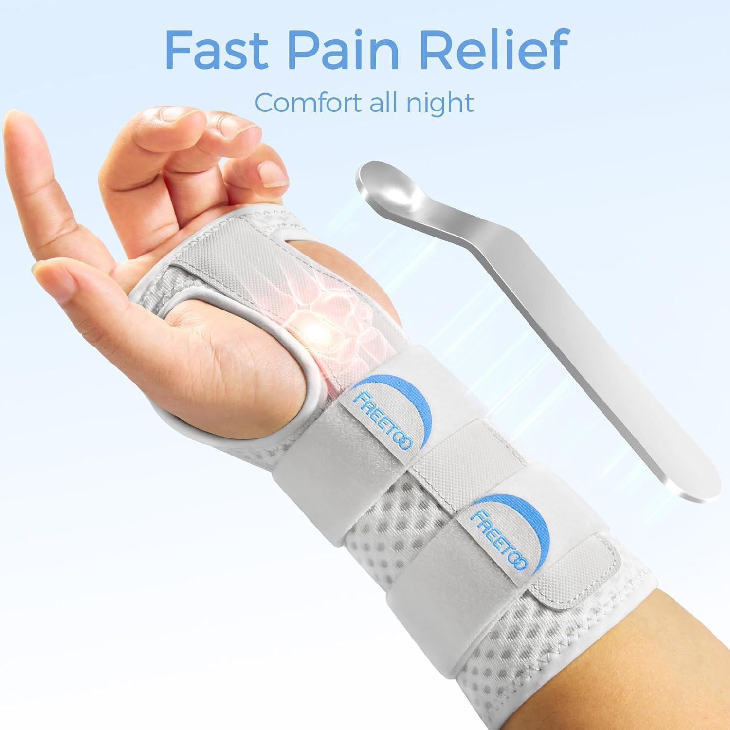 Reversible Carpal Tunnel Wrist Brace for Tendonitis for Men Women,Wrist Splint R