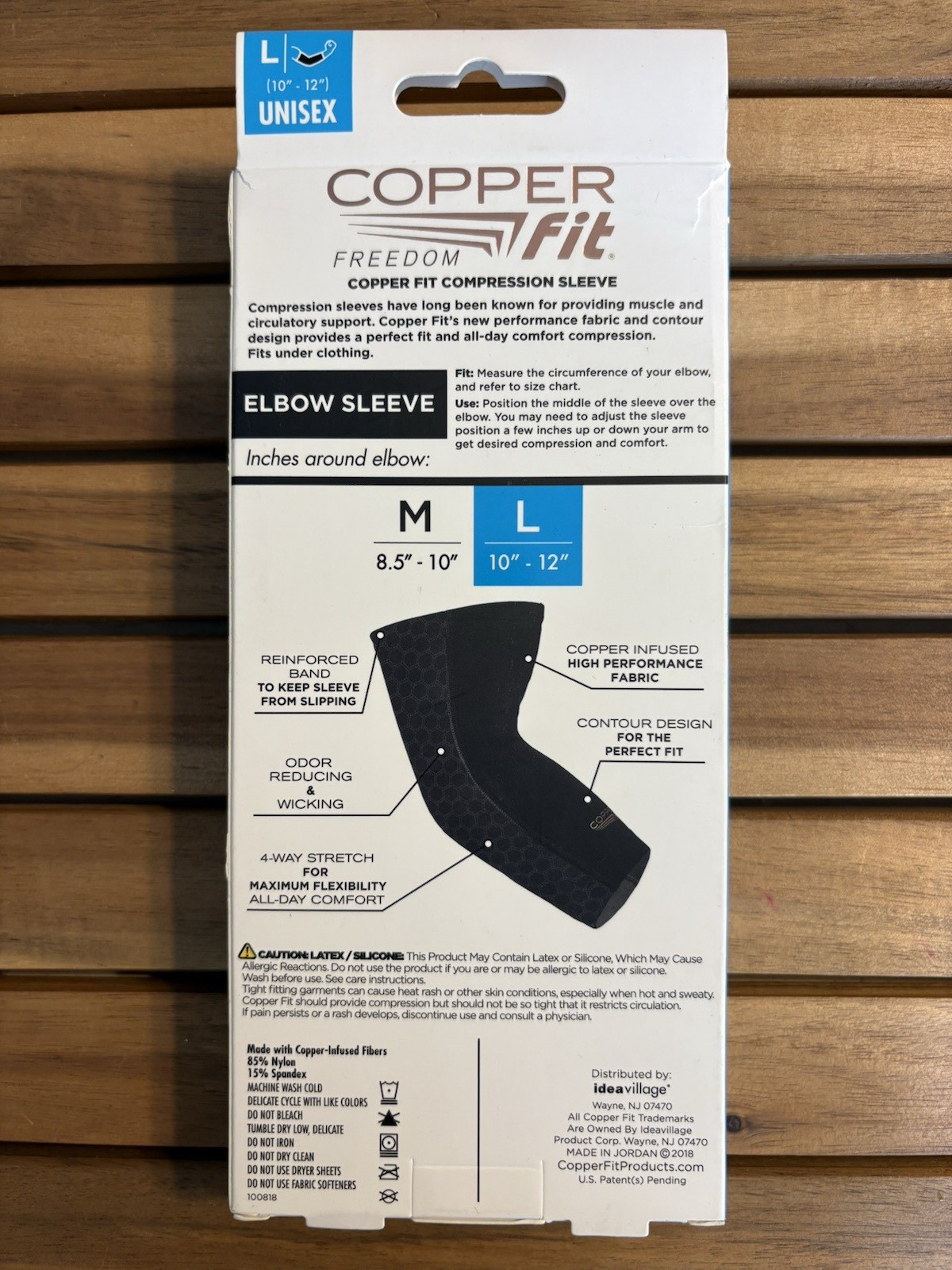 Copper Fit Freedom Copper Infused Compression Elbow Sleeve -Large