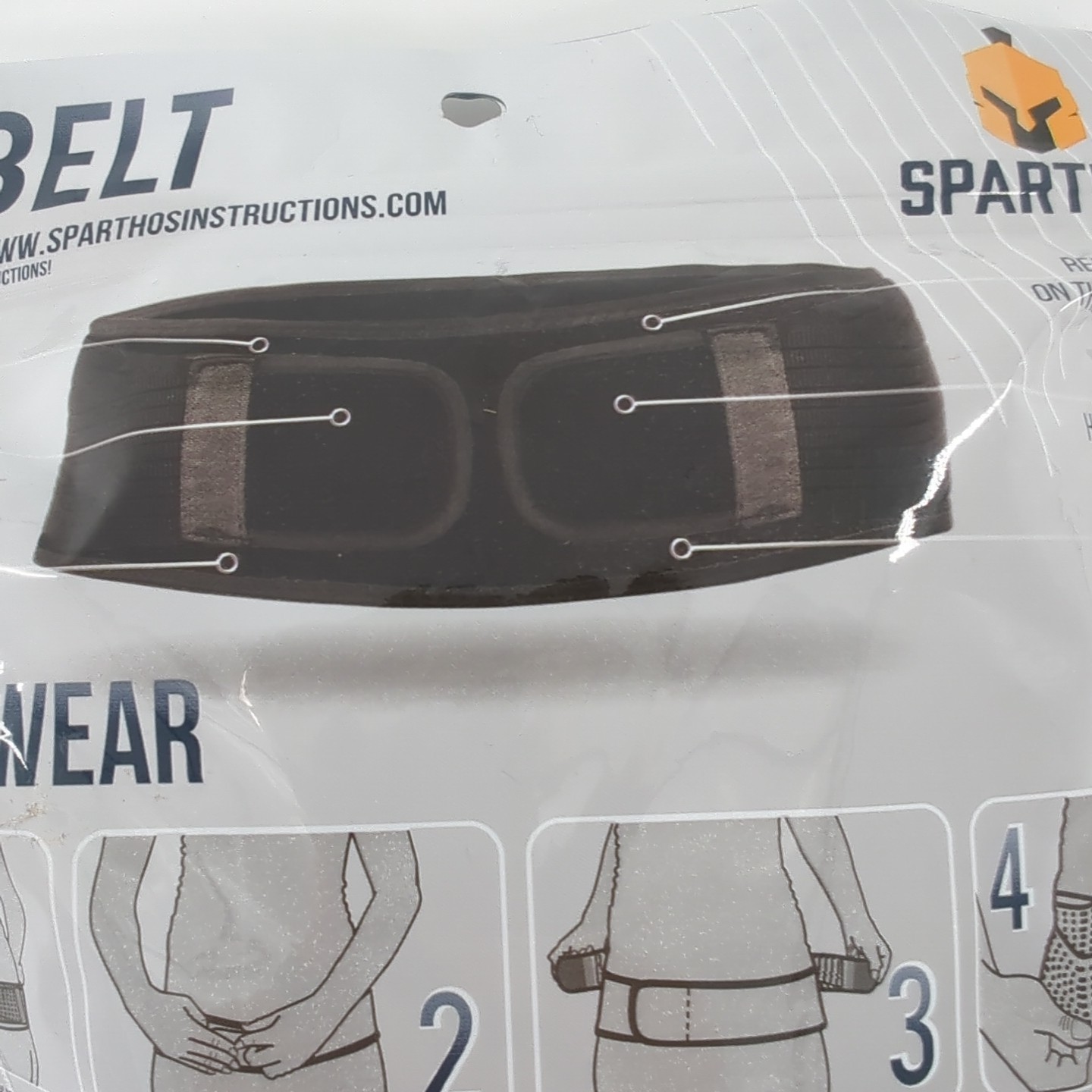 Sparthos SI Belt Sacroiliac Joint Support Black