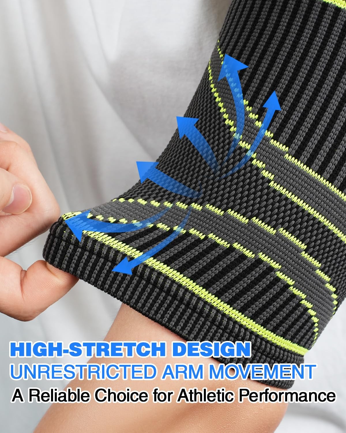 Bicep Tendonitis Brace Compression Sleeve Support for Pain Relief 1 Pair
