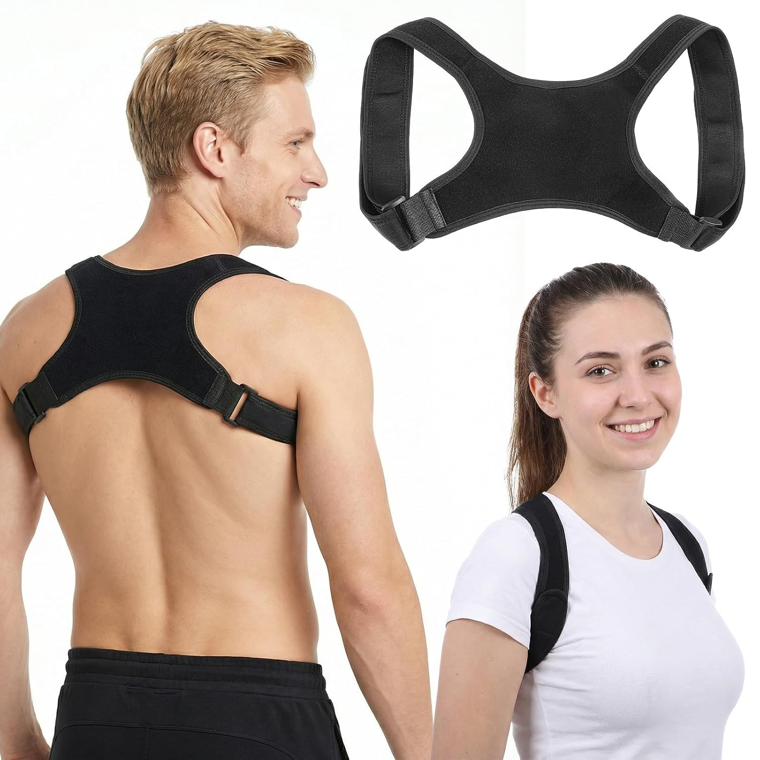 Posture Corrector Adjustable Comfortable Back Brace Lightweight Breathable Upper
