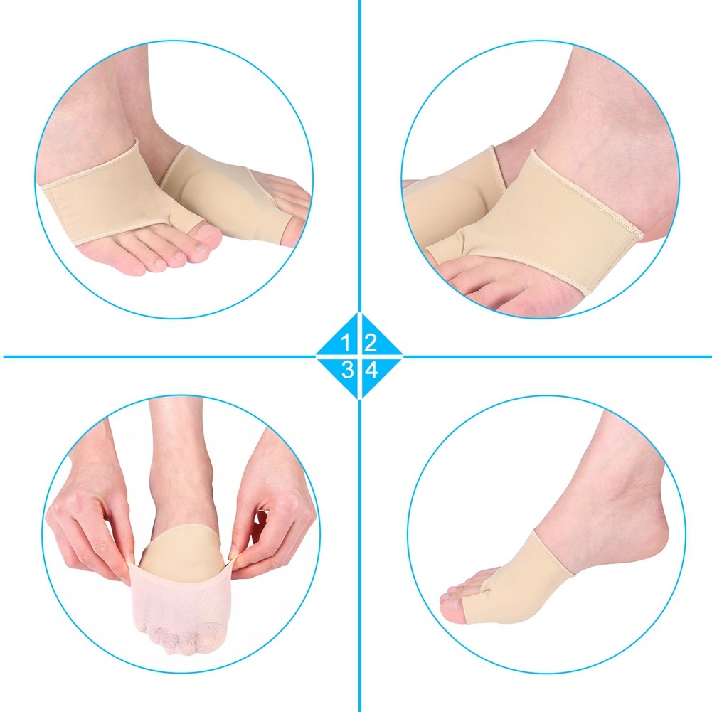 1 Pair Bunion Sleeve Protector Metatarsal Toe Pain Relief Support