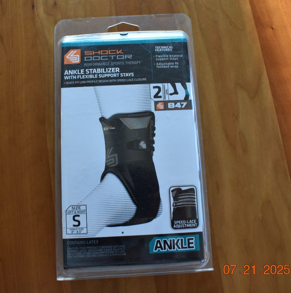 Shock Doctor Performance Sports Therapy Ankle Stabilizer 847 – Size Small, NEW