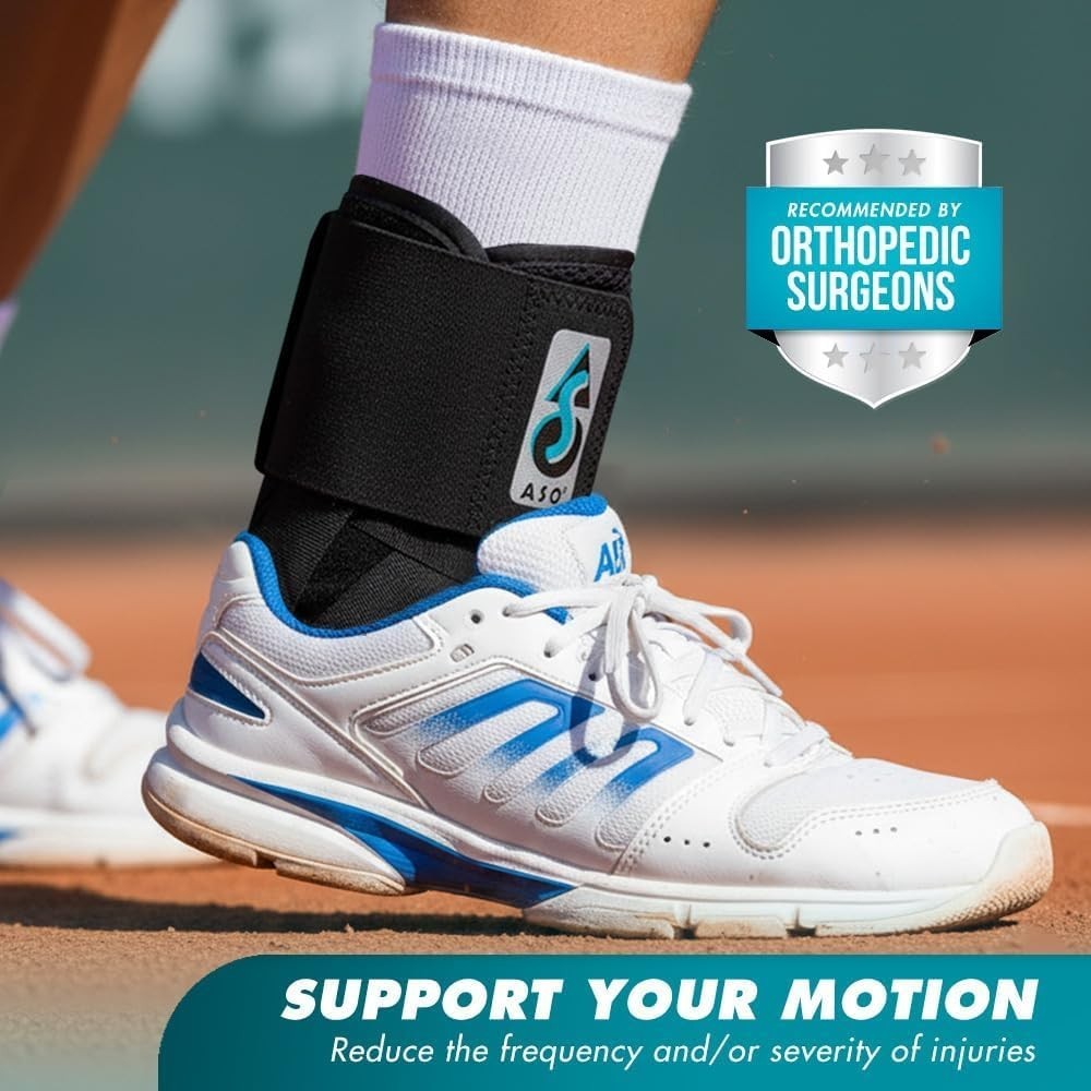 Ankle Brace for Sprains & Tendonitis – Adjustable Support for Sports Injury Reco