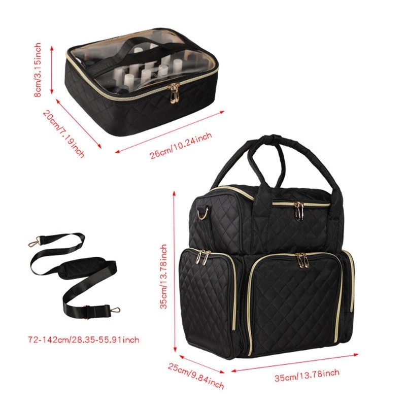 Spacious Nail Care Container Contains Top Section And Sturdy Closure