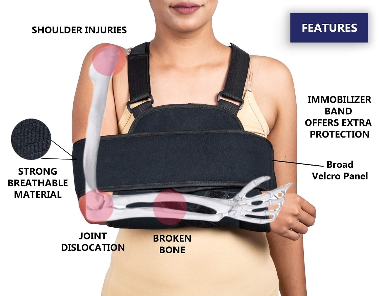 Rotator Cuff Support Brace with Adjustable Fit – Comfortable, Durable & Reliable