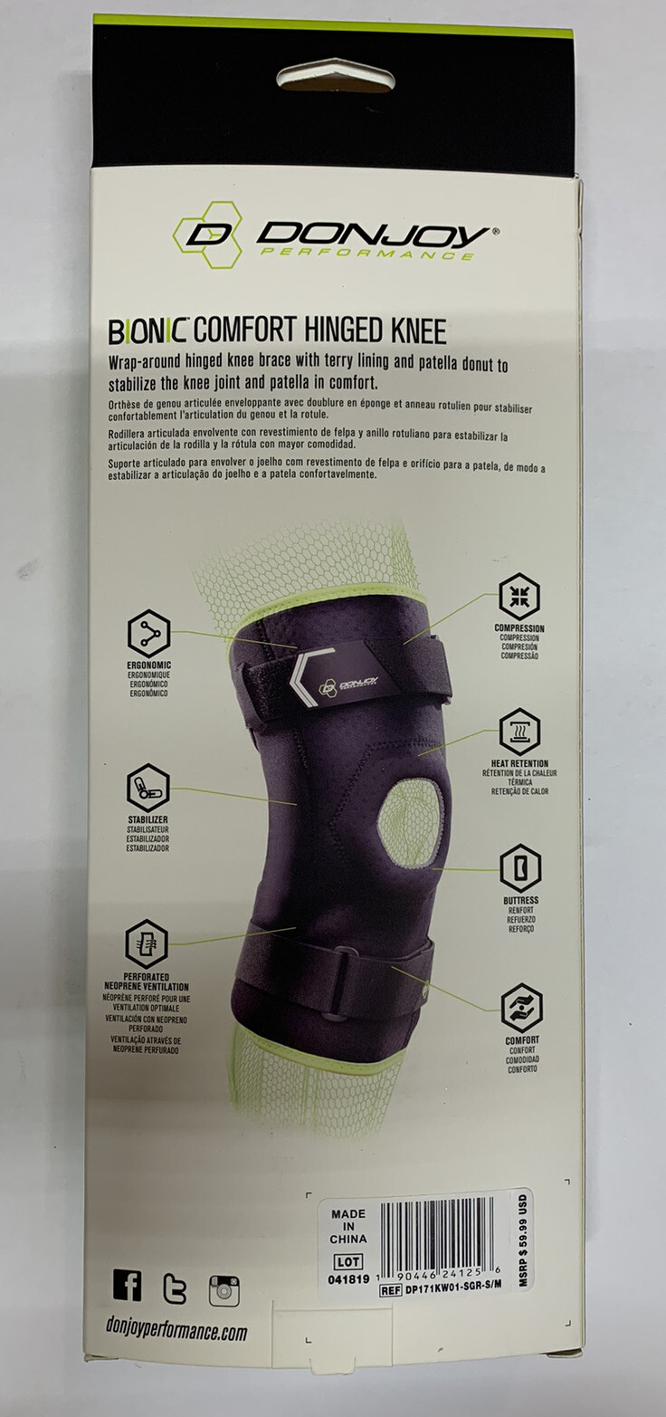 DonJoy Performance Bionic Comfort Hinged Knee Brace S/M