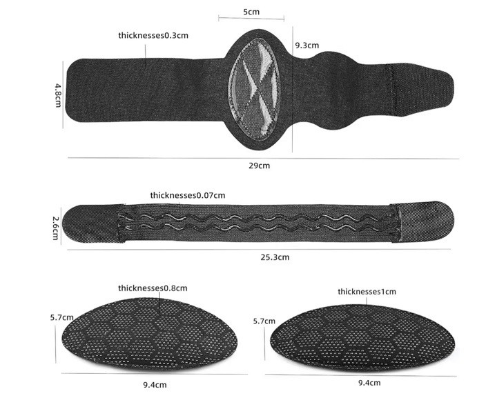 Foot Care Arch Support Compression Plantar Fasciitis Sleeve Pair NEW