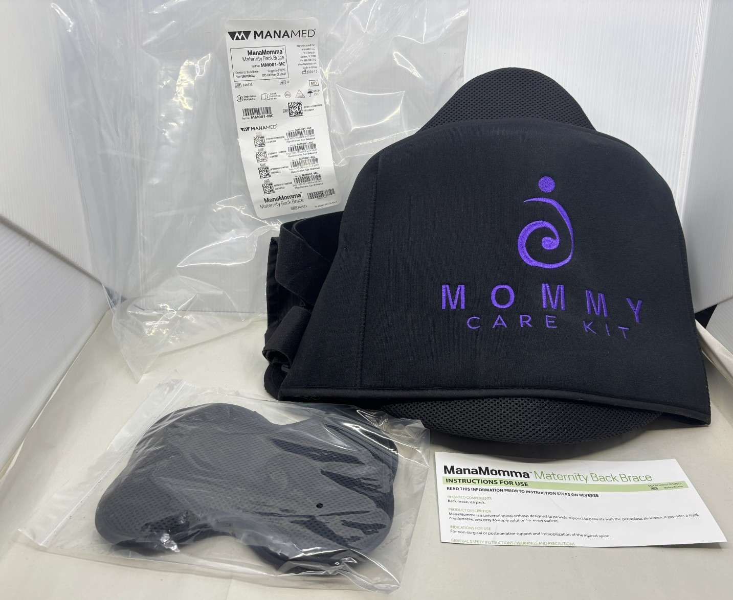 Manamed ManaMomma Maternity Back Brace Support Wrap Size Universal MM001-MC