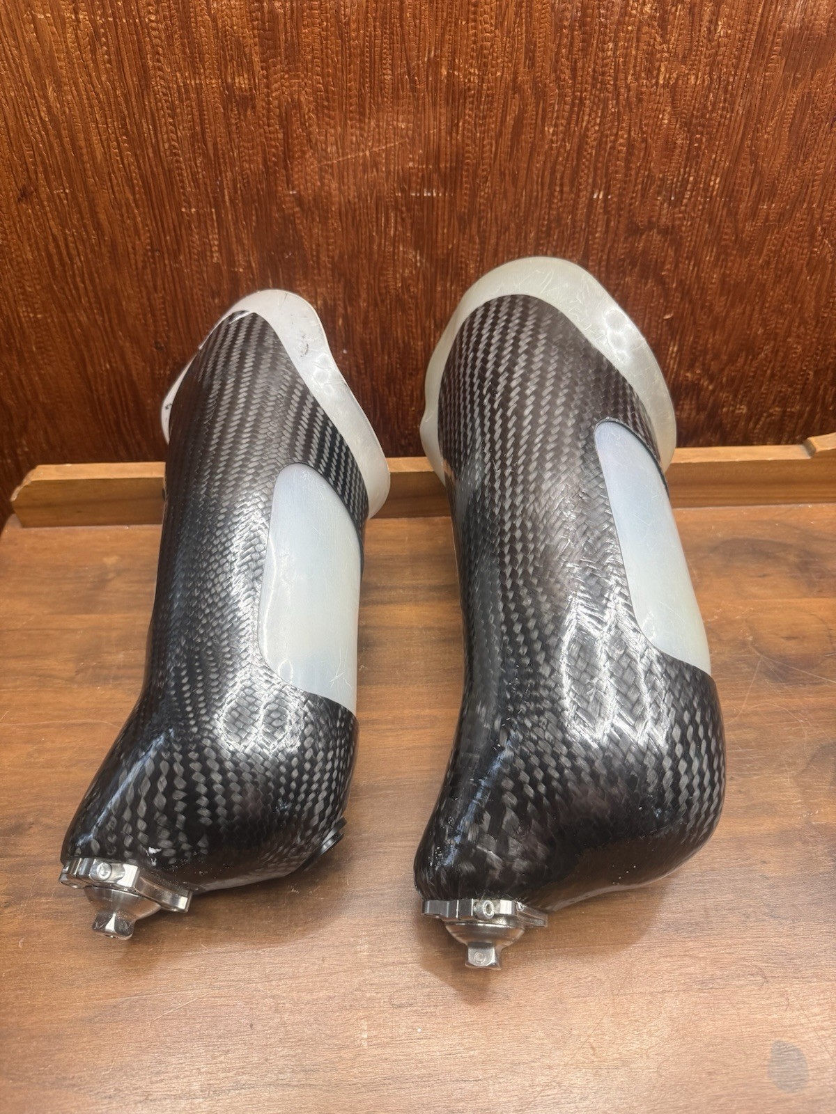 Pair Carbon Fiber BK Prosthetic Sockets MEDEX Bulldog Adapters Titanium