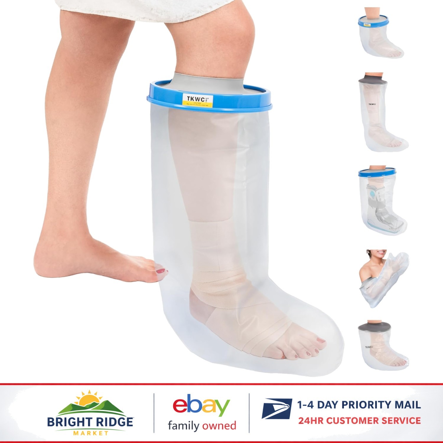 High-Quality Shower Cast Cover, Reusable Waterproof Foot Protector for Recovery