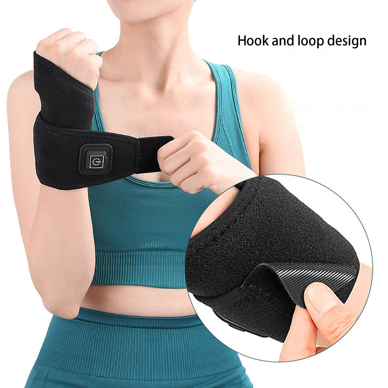 Heated Wrist Brace USB 3 Temperature Control fastener And Wrist Heating Pad WT