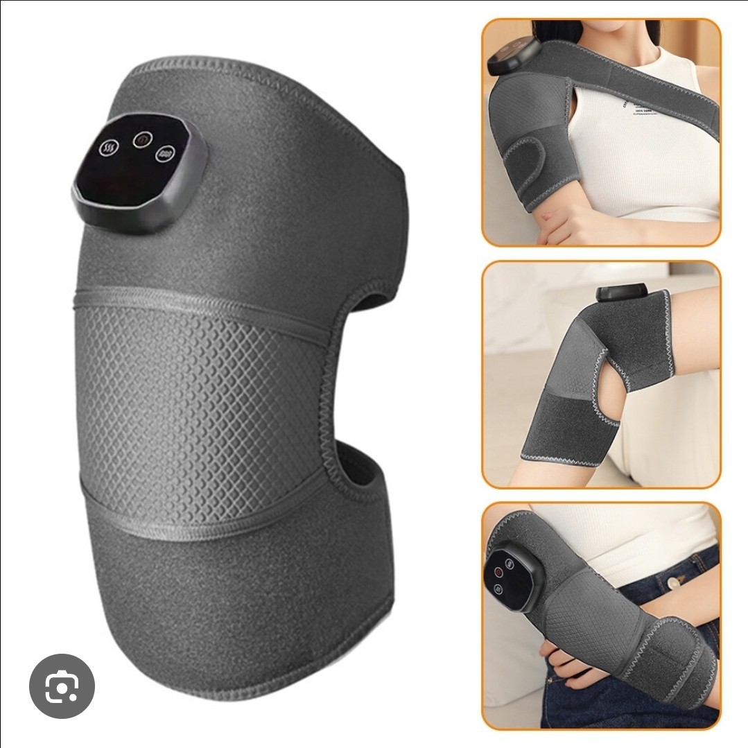 2PACK Heated Vibration Knee Massager, Cordless Knee Support Wrap for Joint Pain