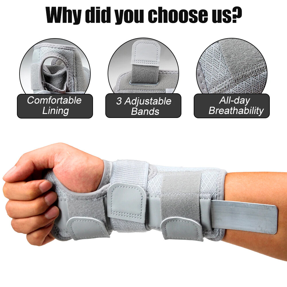 Hand Wrist Brace Support Sprain Splint Carpal Tunnel Sprain Arthritis Right&Left