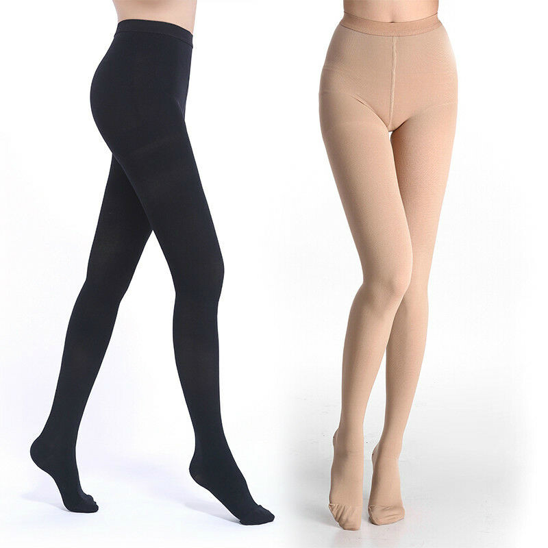 Medical Compression Pantyhose Support Men Varicose Veins Edema Swelling Recovery