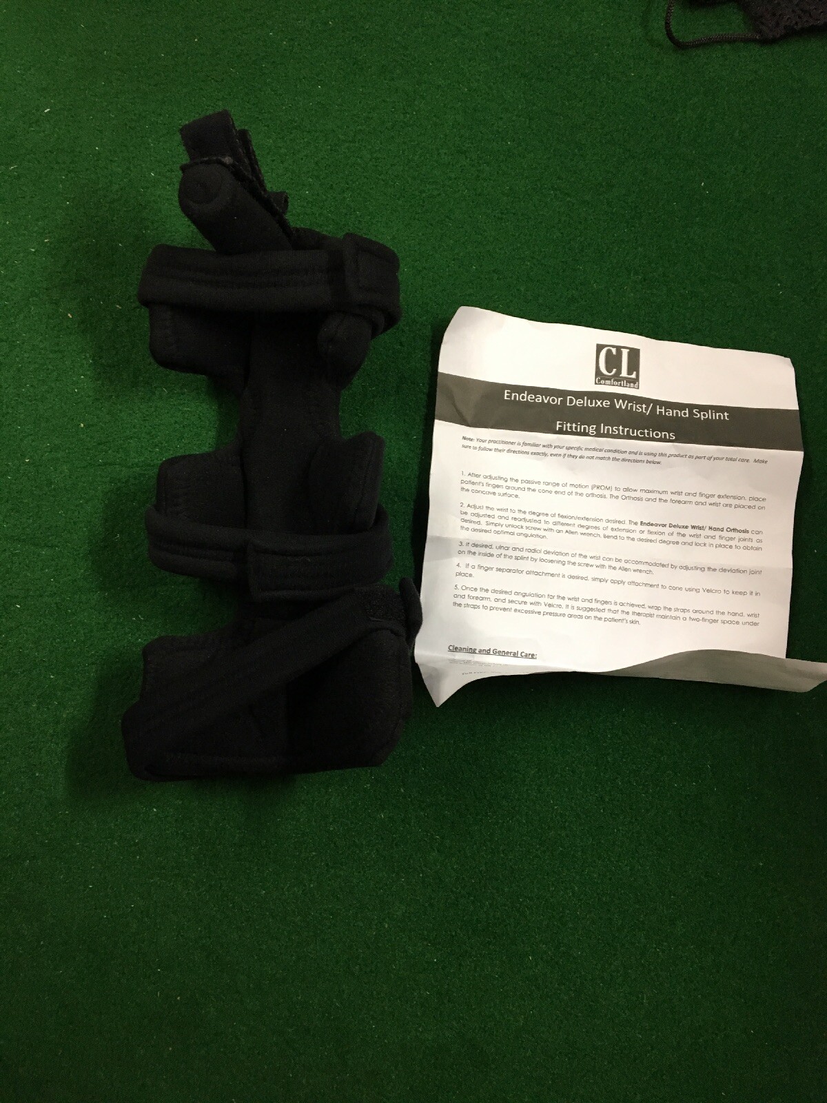 Comfortland Endeavor Deluxe Wrist Hand Splint One Size Fit Left or Right 31-500