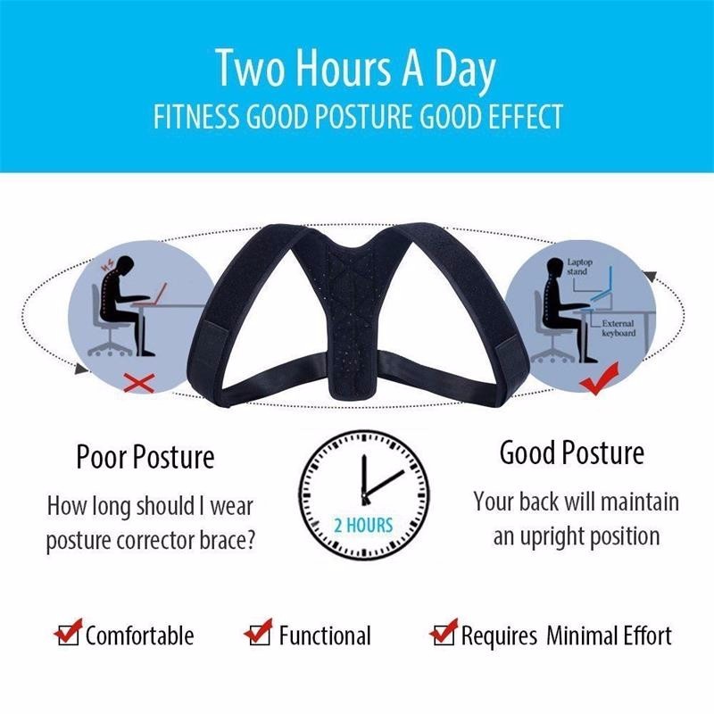 Posture Corrector Clavicle Fracture Support Back Shoulder Correction Brace Belt