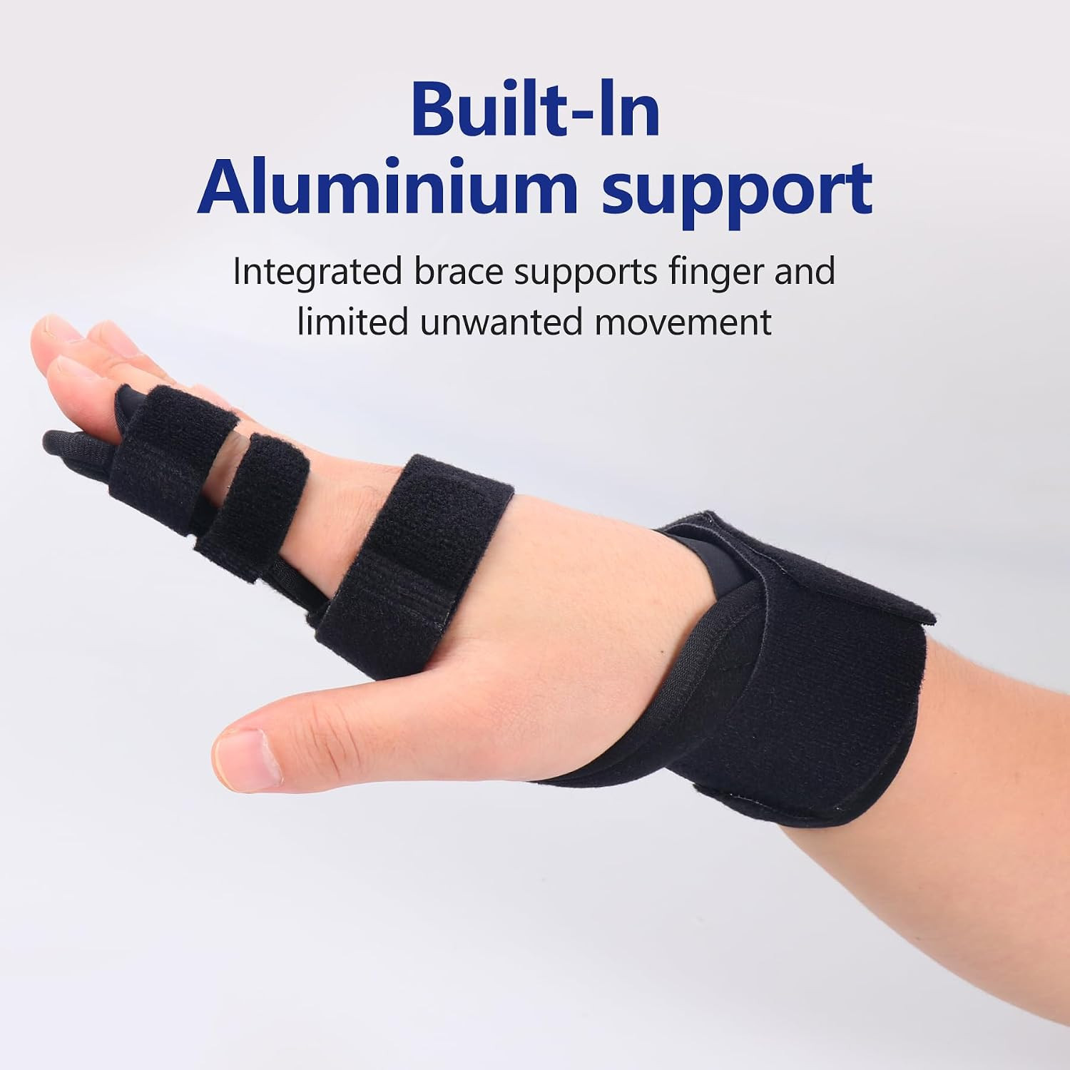Full Trigger Finger Splint, Hand and Wrist Brace Support, Adjustable Locking …