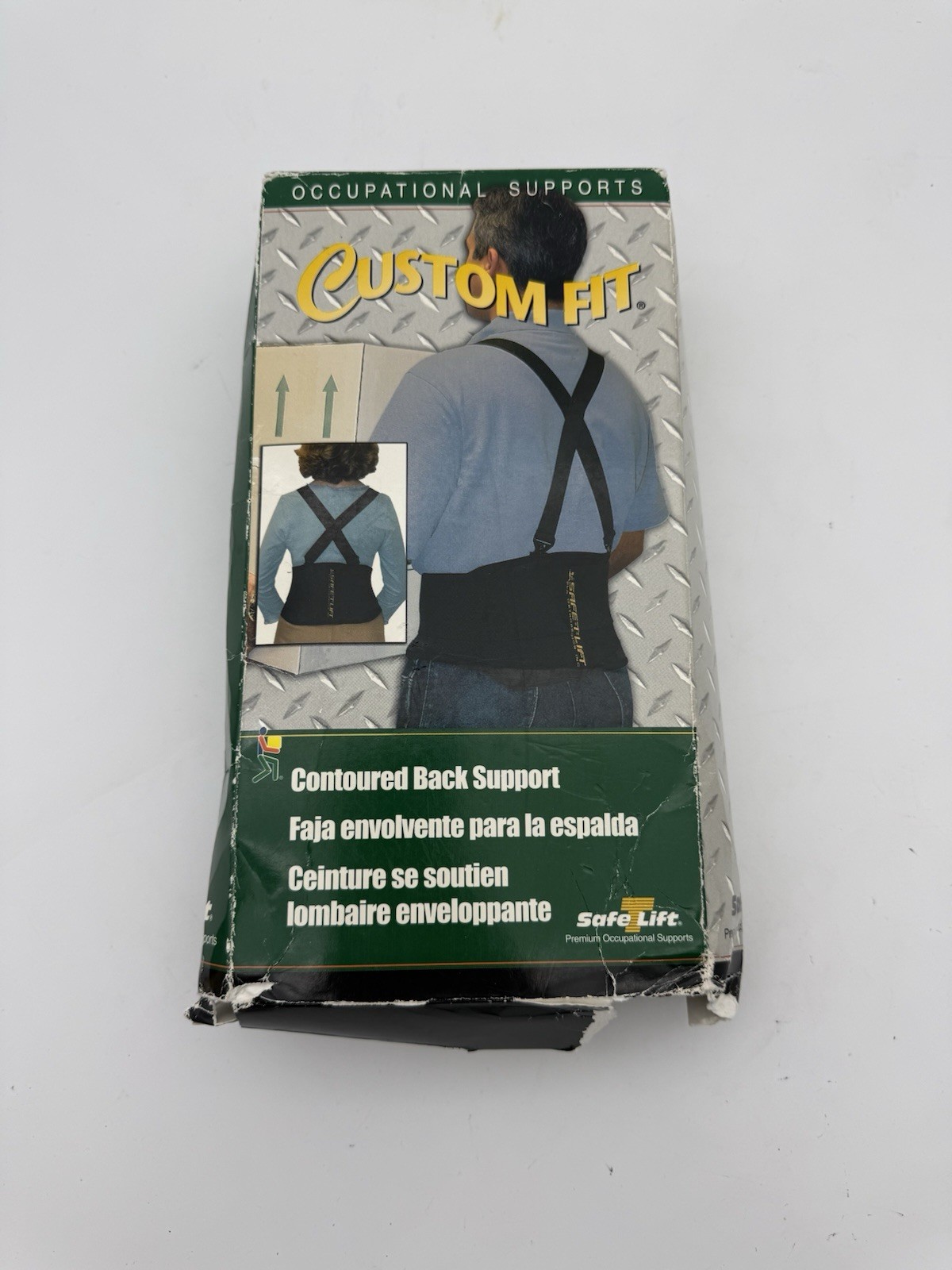 FLA Occupational Contoured Back Support Size MEDIUM Black New In Box