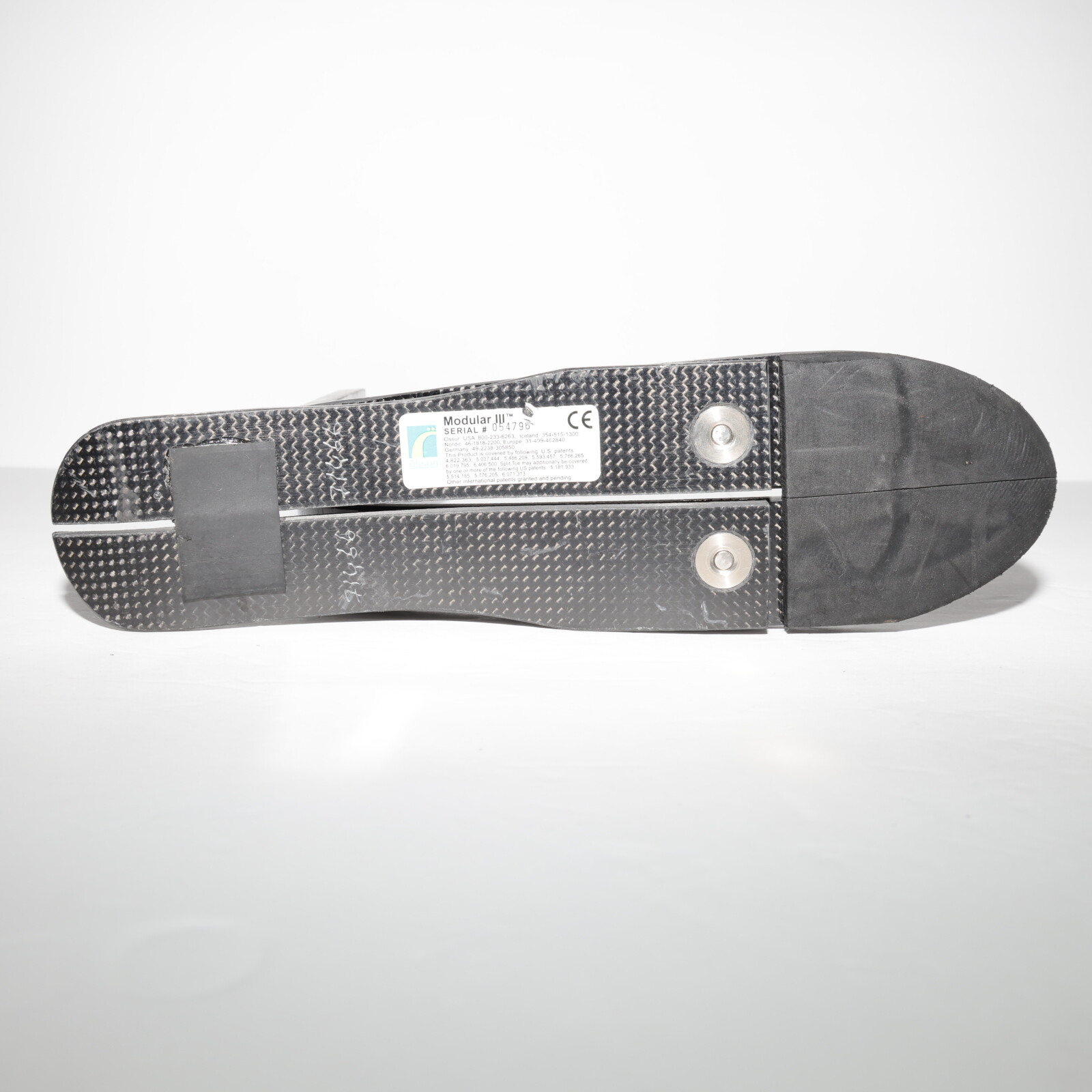 OSSUR MODULAR III 3 PROSTHETIC HIGH PROFILE FOOT Sz 28 CAT 5 CARBON LIGHTWEIGHT