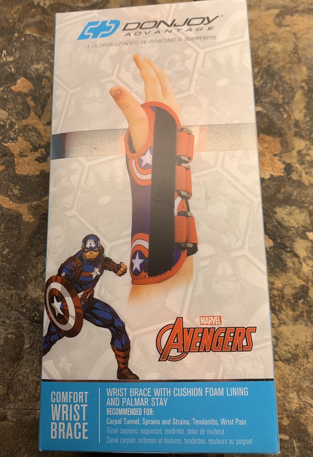 Donjoy Marvel Avengers Wrist Brace. Youth Left. New