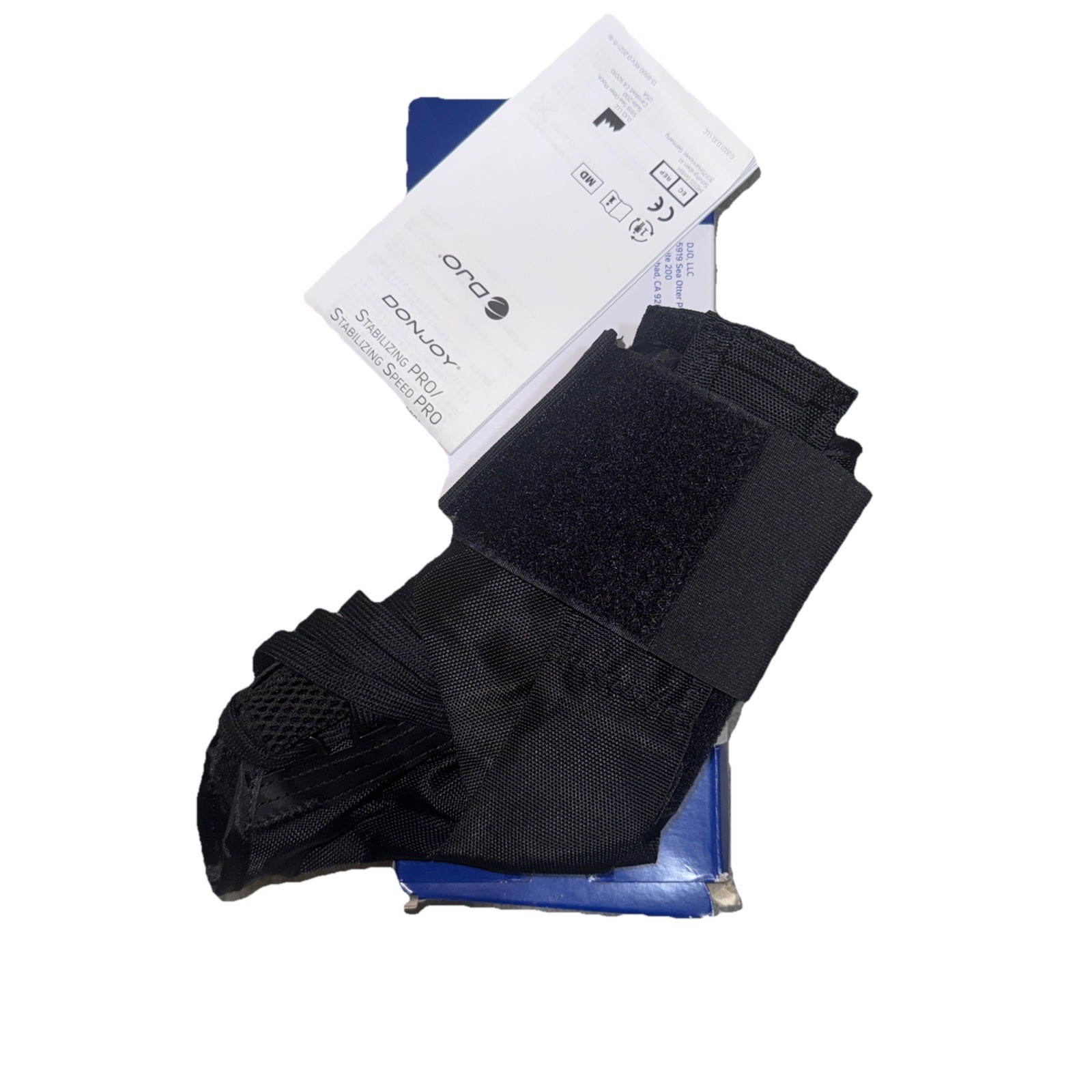 DonJoy Stabilizing Pro Ankle Brace Black Small Open Box