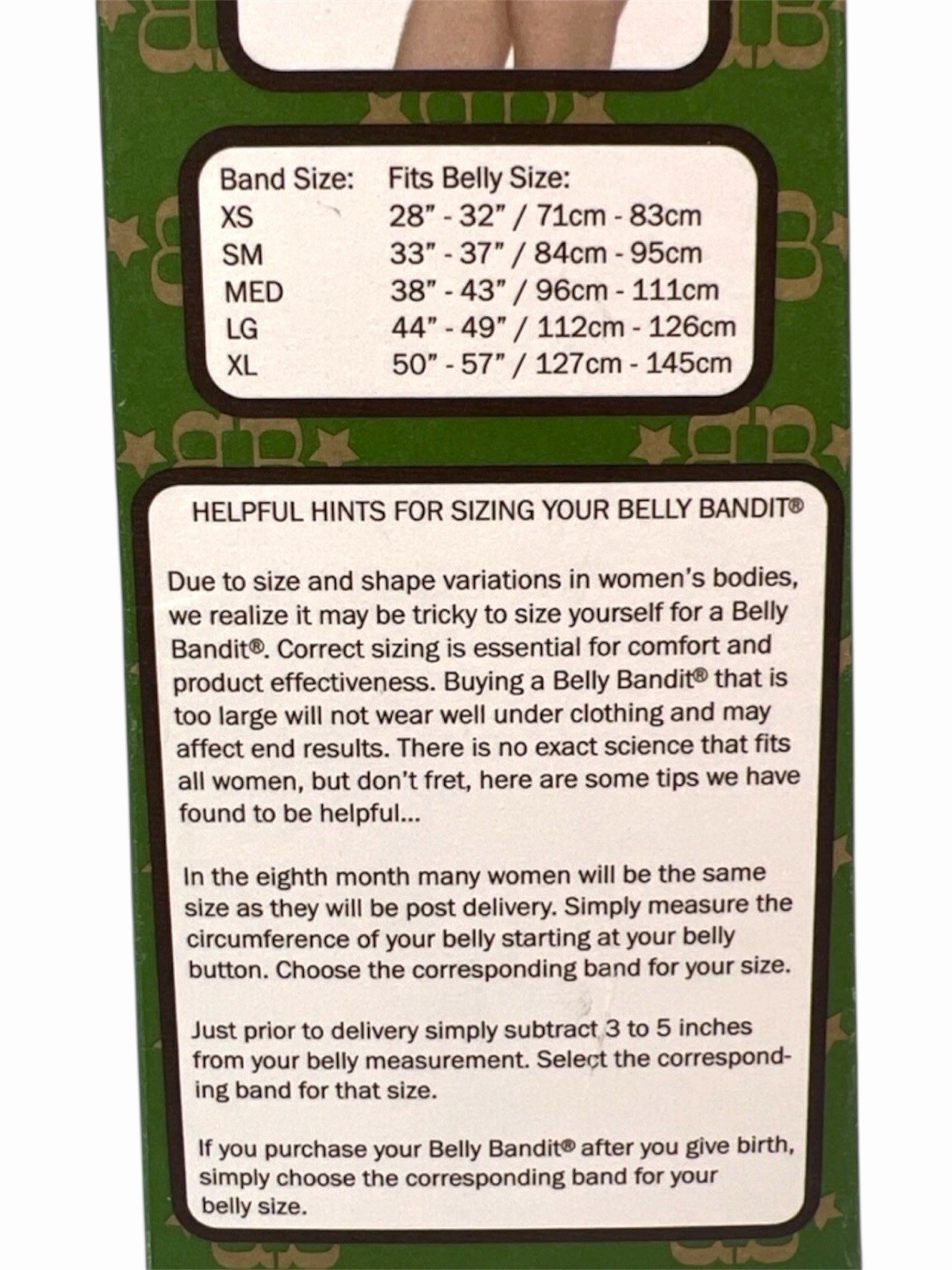 Belly Bandit Postpartum Belly Wrap Binder Bamboo Nude Size S C-Section