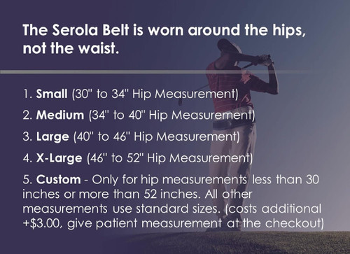 Serola Sacroiliac Belt for SI Joint Dysfunction – (Medium fits 34” to Medium