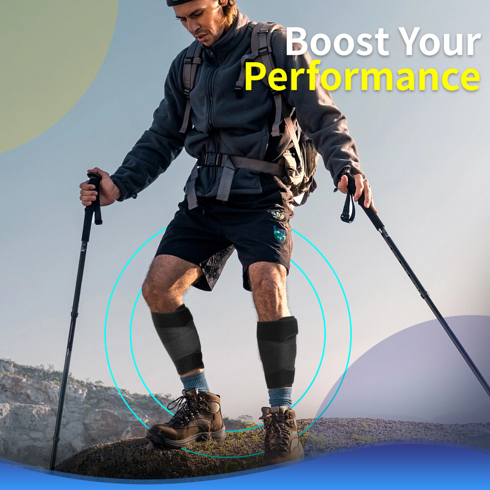 Compression Leg Brace Support Calf Shin Splint Running Sports Socks Pain Relief