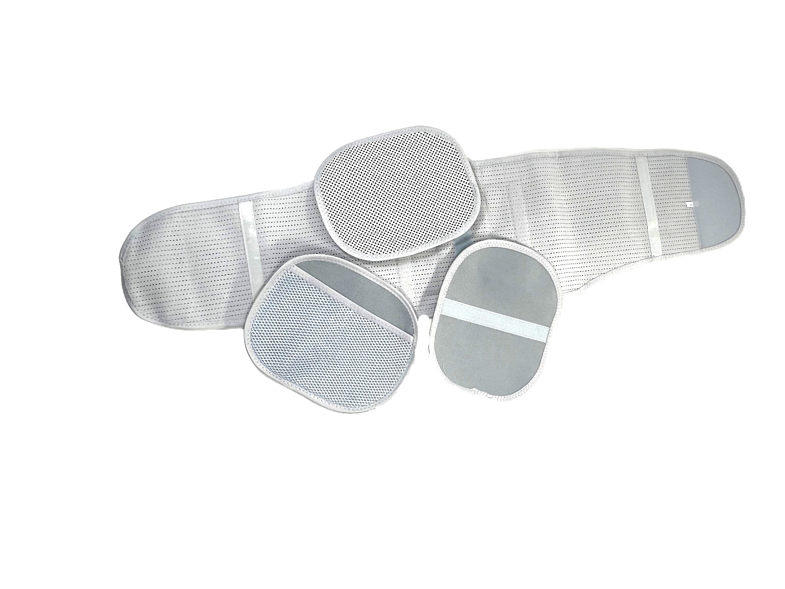 Ozerty Support Adjustable Lumbar Lower Back Brace Support Belt -Grey size 8