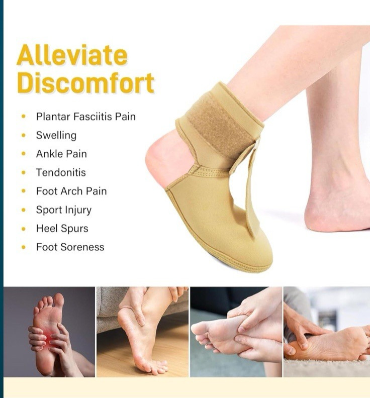 Plantar Fasciitis Night Splint Sock Soft Brace For Sleeping Small