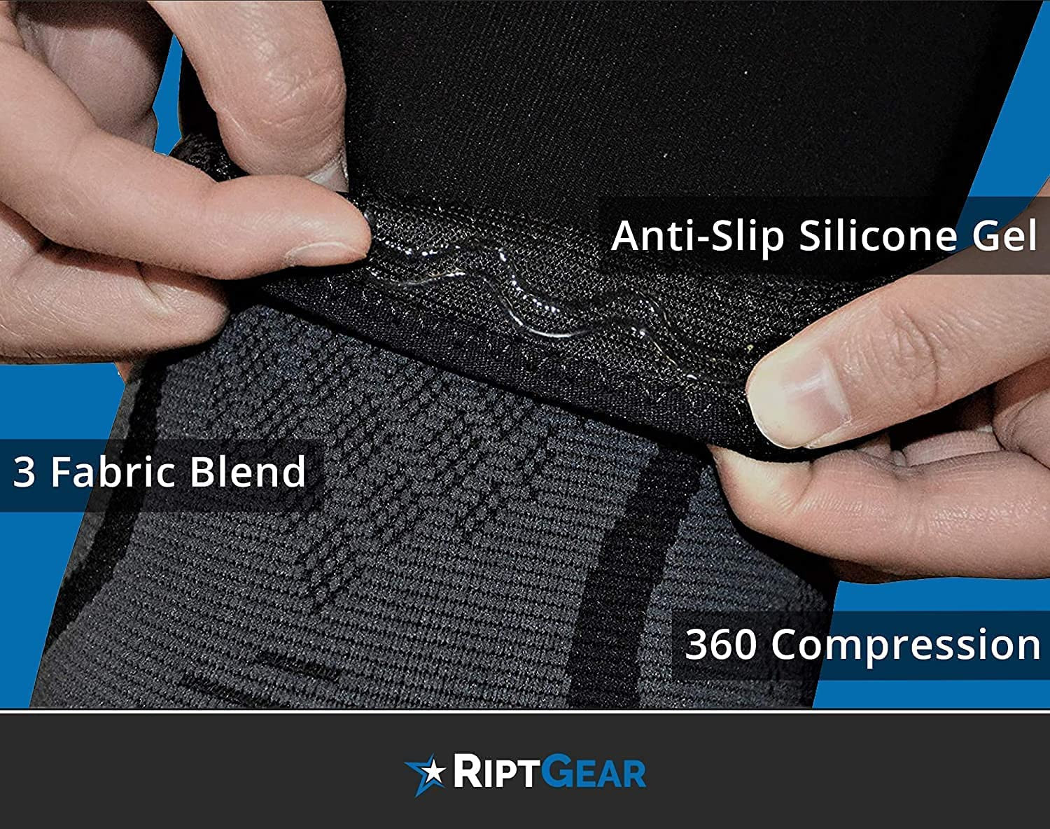 Knee Compression Sleeve – 2 Pack – Braces for Knee Pain – Compression for Arthri