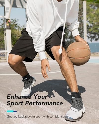 Adjustable Quick Lace Up Ankle Brace with Removable Splints for Injury Recovery