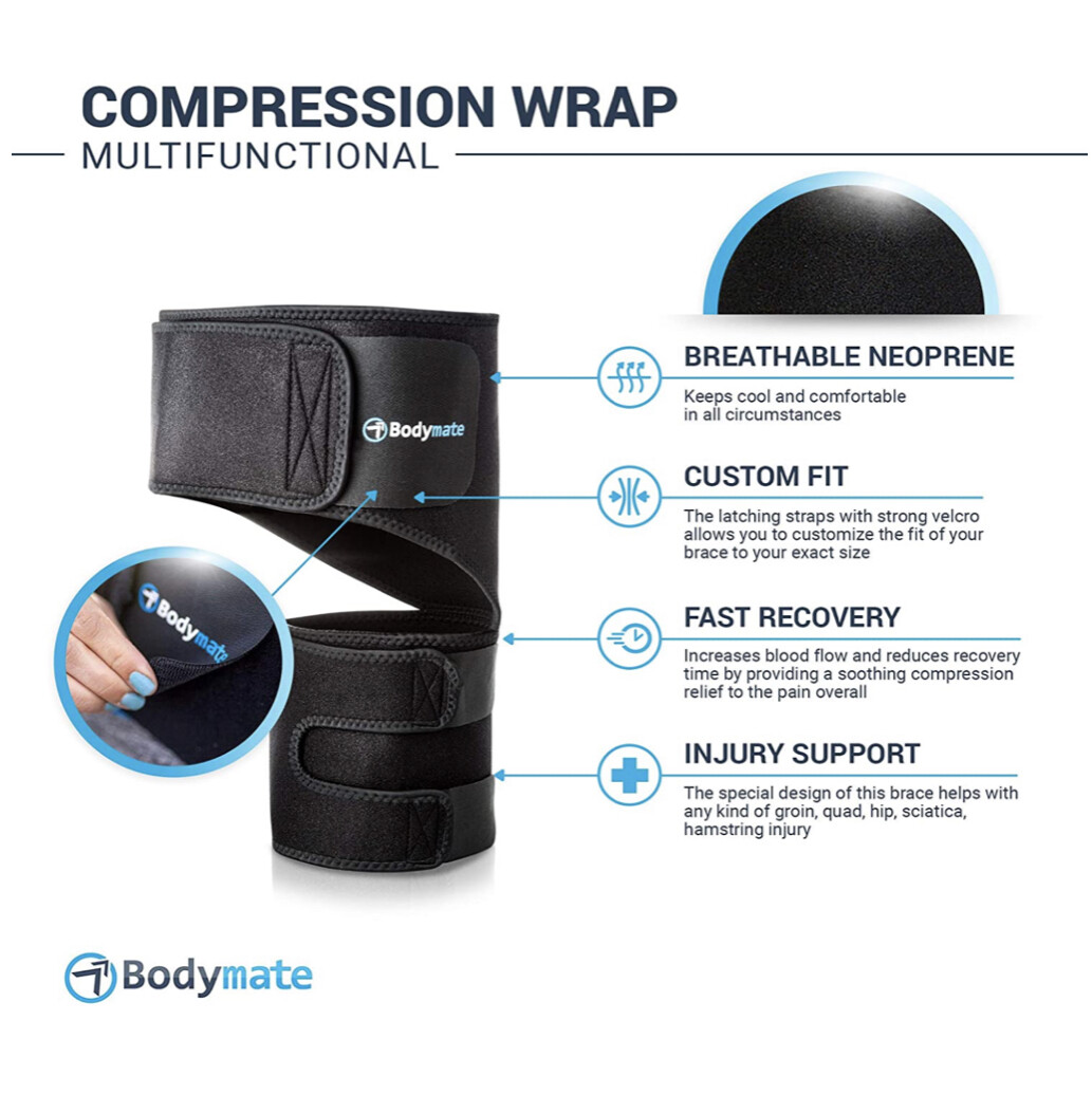 BODYMATE TOP-K-073 Compression Brace – Black