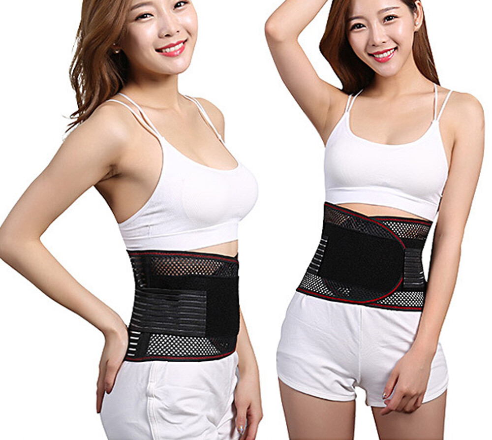 Adjustable Waist Trainer Belt Lower Back Brace Spine Support Waist Lumbar Belt