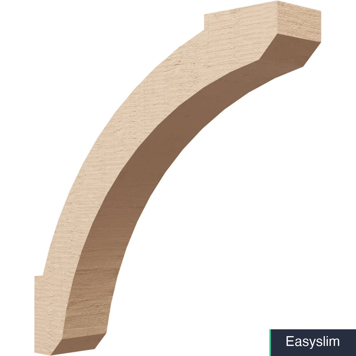 Knee Brace Faux Wood Urethane Primed Tan 3″W x 16″D x 16″H Molded