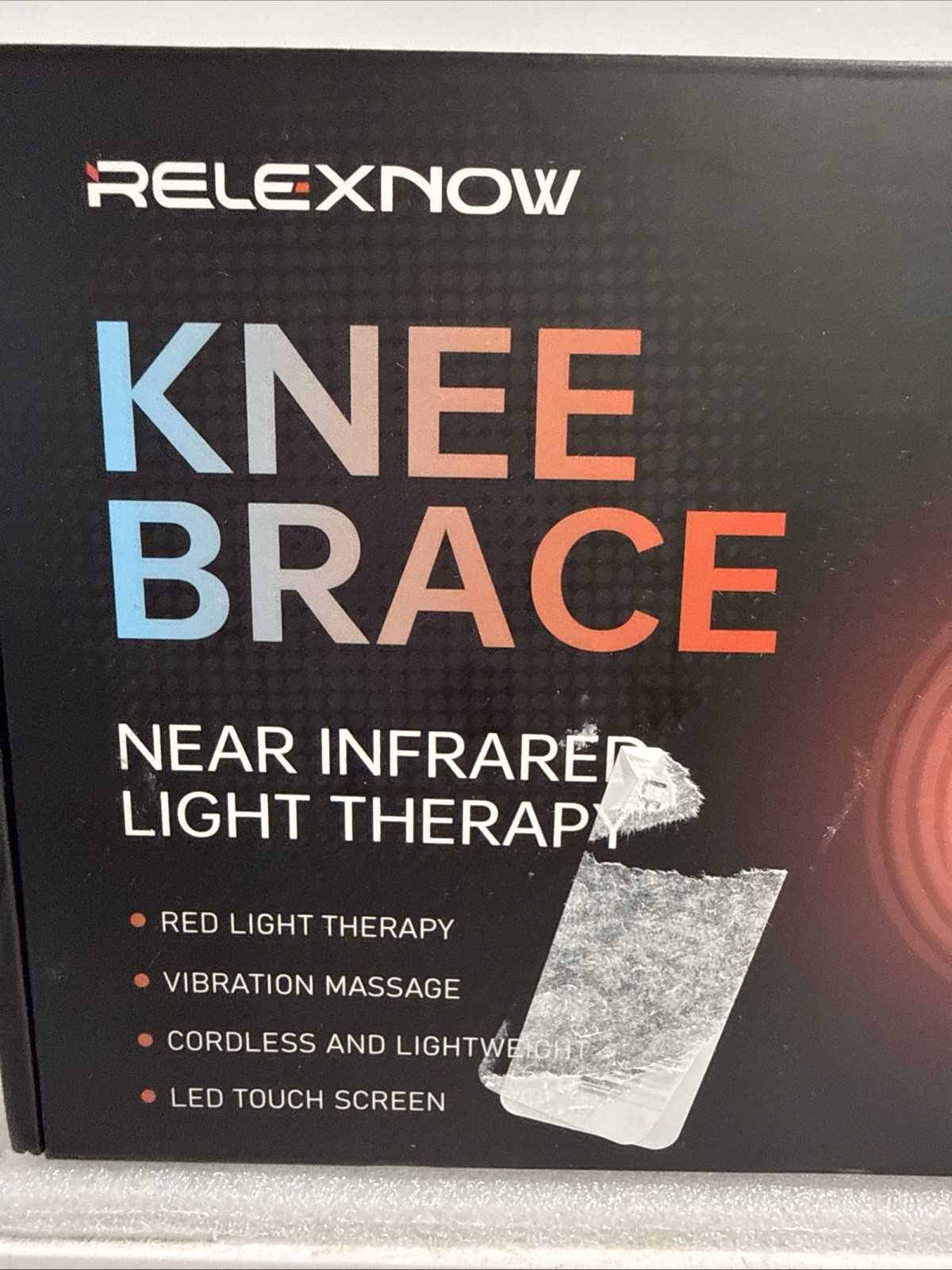 NIB Relexnow Knee Brace Near Infrared Light Therapy