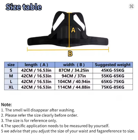 Adjustable Posture Corrector Upper Back Support Brace Shoulder Pain Relief 1PC