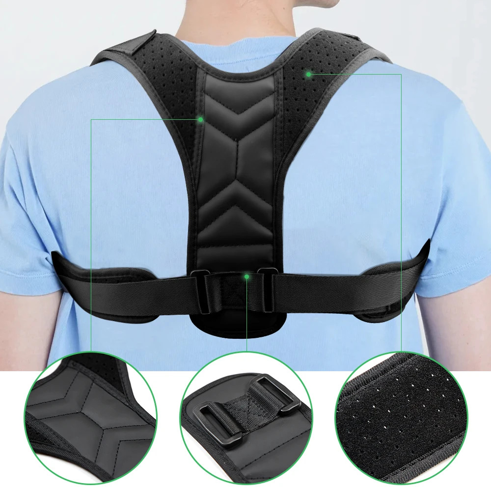 1PC Posture Corrector for Men Women, Comfortable Adjustable Back Brace