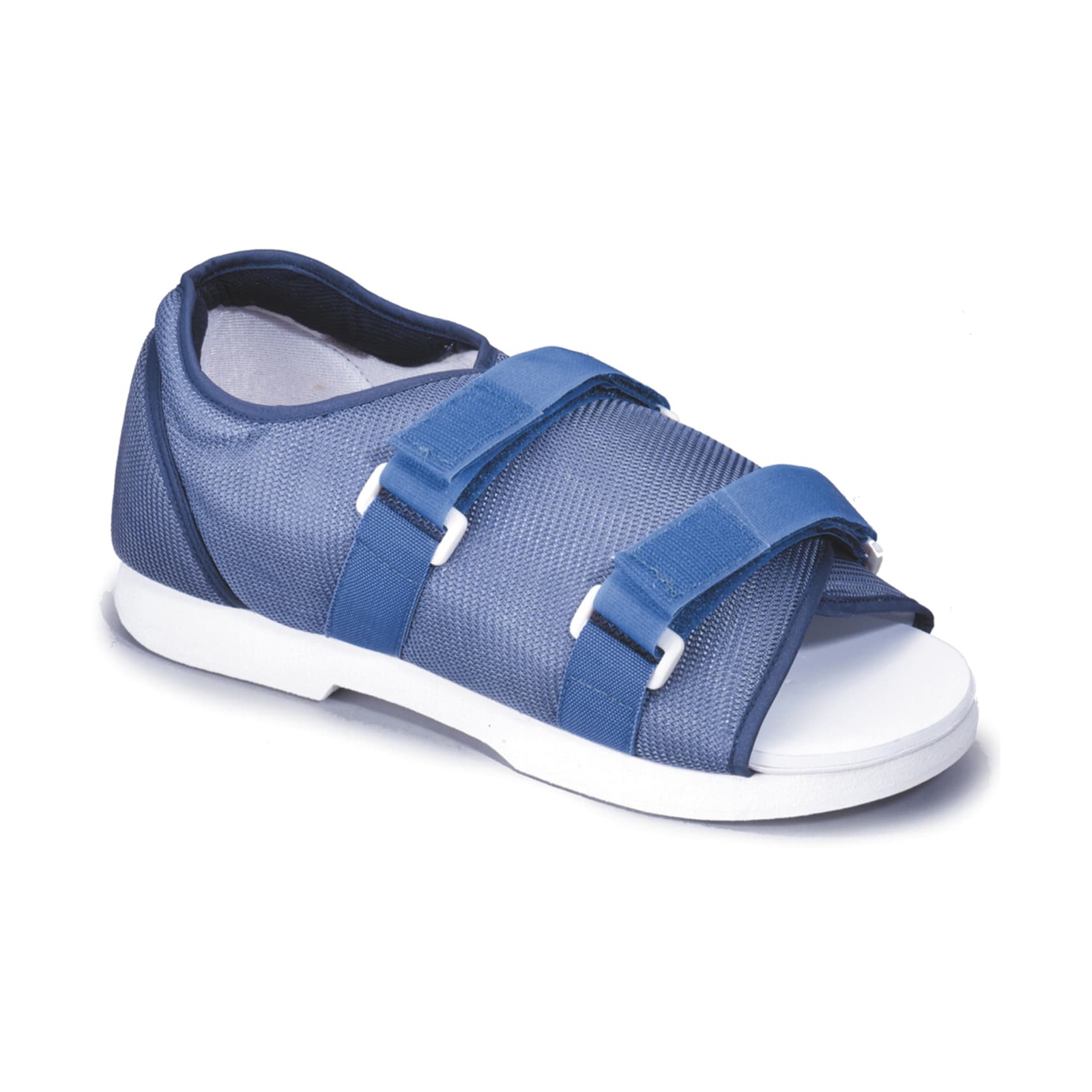 Ossur Blue Mesh Top Post-Op Shoe Large Extended Strap / Dual Side Closure 17007