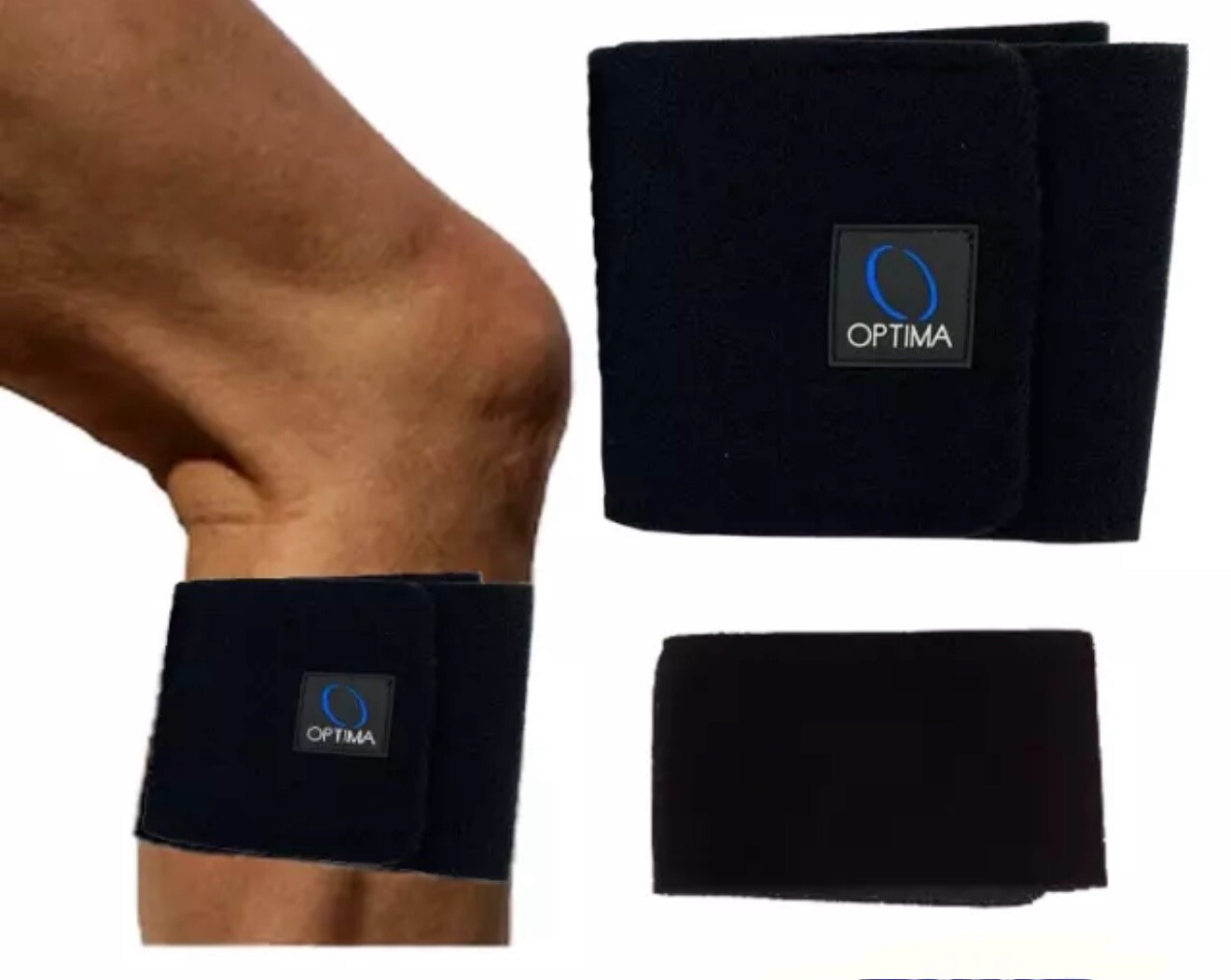 Optima OM-97 Knee Wrap (1 Pair) Comfort Compression Warmth One Size Bilateral