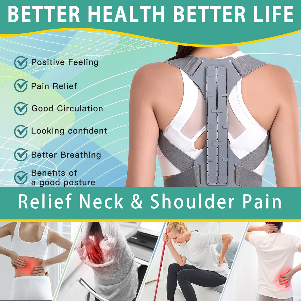 Posture Corrector Back Support Shoulder Brace Adjustable Clavicle Belt Men Women