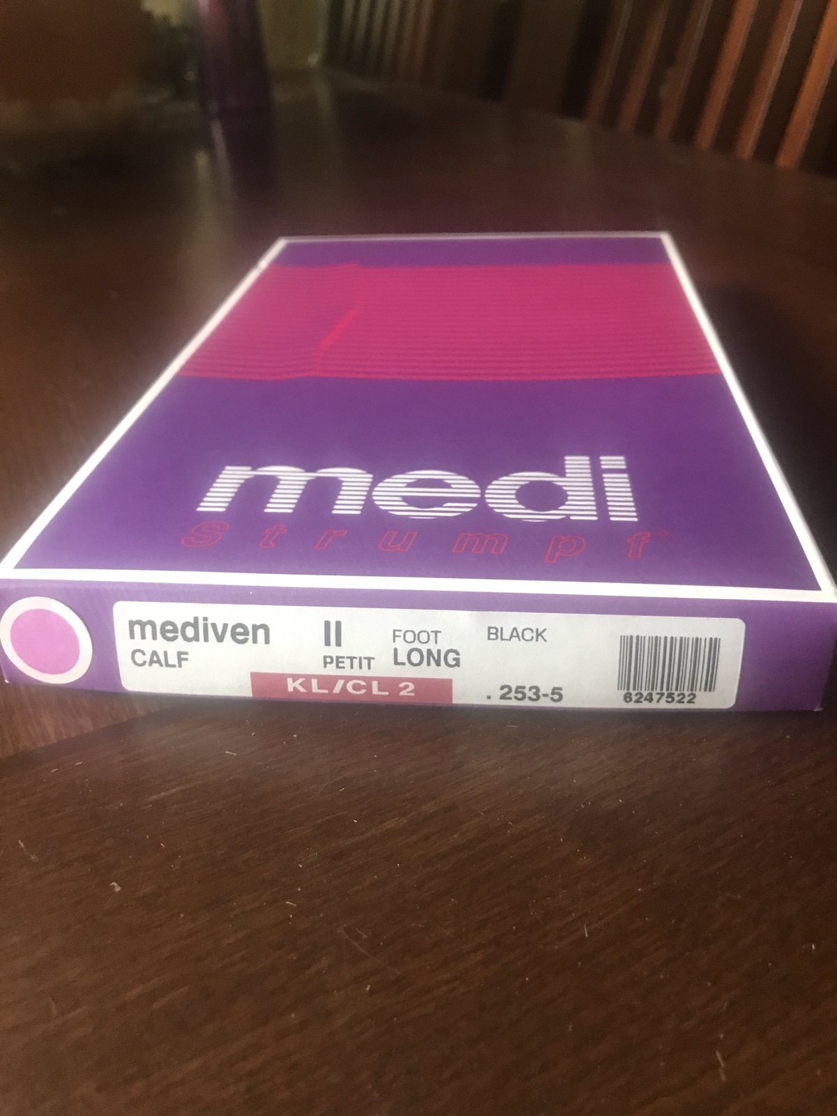 MEDI STRUMPF Mediven Calf Petit II Womens Black Compression Stockings Socks NIB