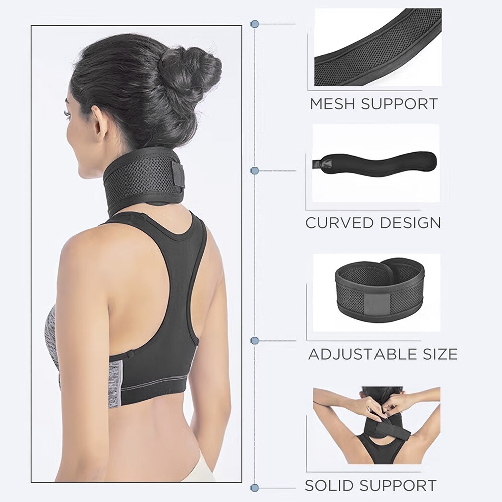 Neck Support Strap Cervical Collar Relieves Pain Spine Pressure for Women Men