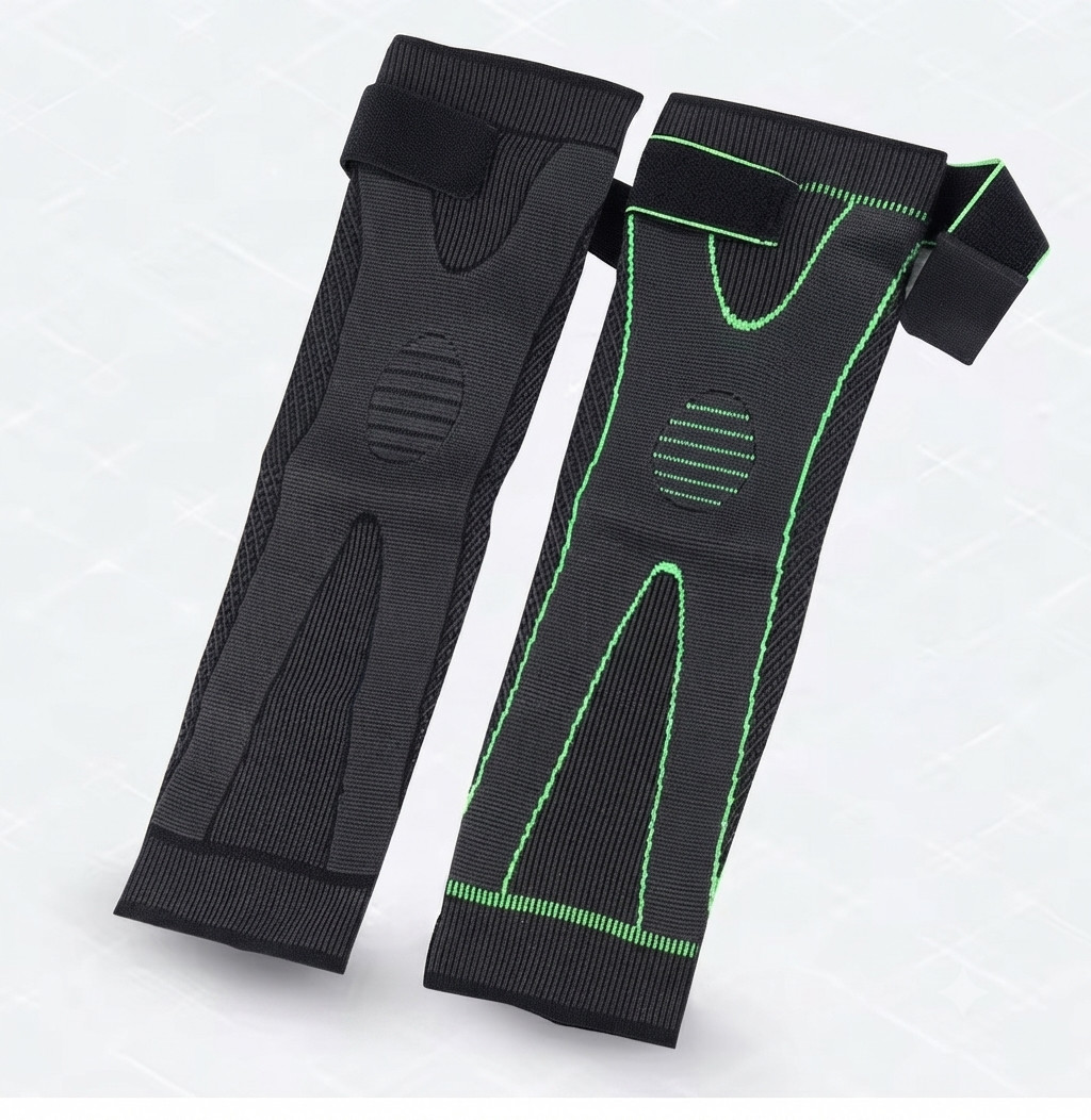 Long Compression Knee Sleeve Full Leg Support Brace Joint Pain Relief Gym 1Piece
